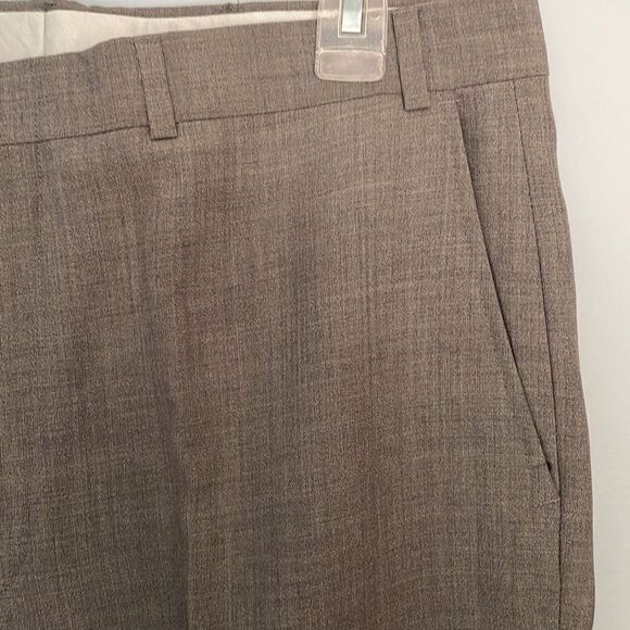 JC Penney Towncraft Worsted Wool Polyester Men’s Grey Dress Pants 38x30 - Picture 7 of 9